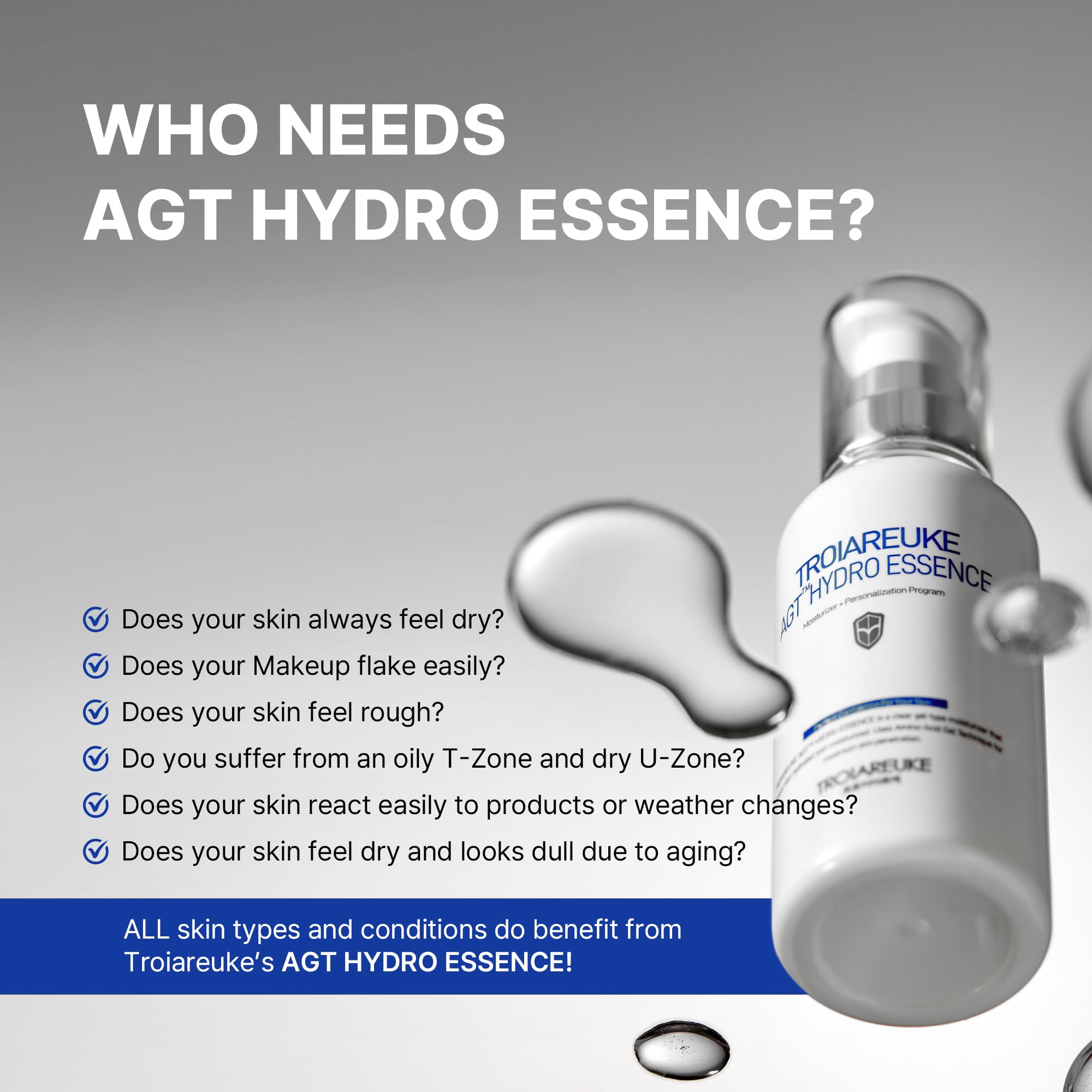 Amazon.com : TROIAREUKE A.G.T HYDRO ESSENCE l Deep Hydrating